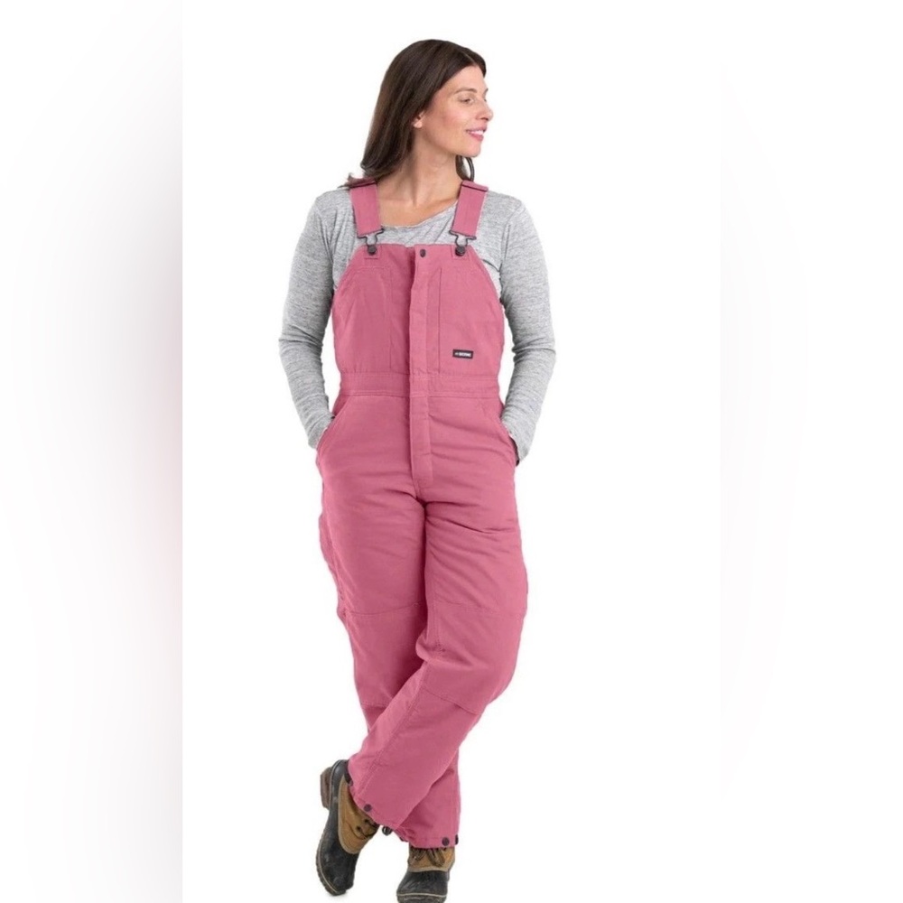 Rare Women's Berne Duck  Pink Insulated Overalls